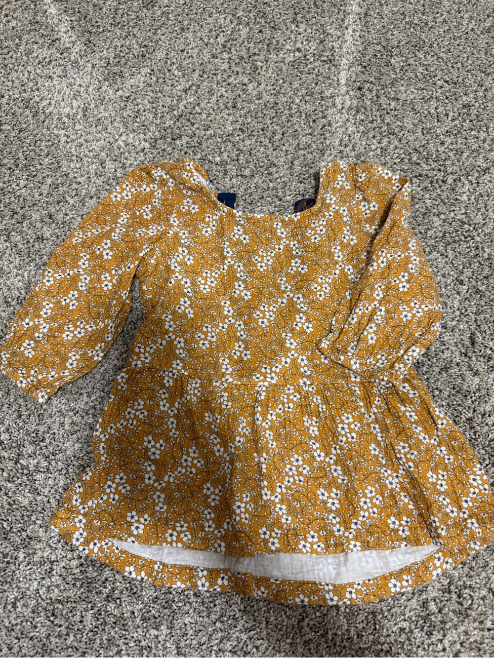 Matilda Jane Mustard Floral Peplum Top